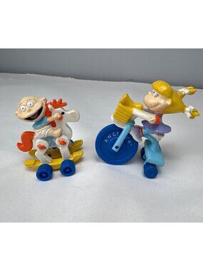 1994 Rugrats Nicktoon Cruisers Angelica Tricycle Tommy Horse Hardee’s Toys